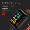 S88 Smart Bracelet 1.54" TFT Screen, IP67 Waterproof, Red, Heart Rate & Sleep Monitoring - 2