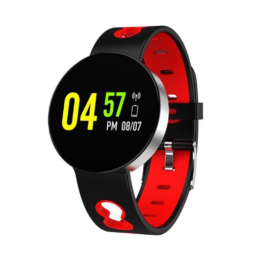 Z8 Smart Bracelet: 0.96" TFT, IP67, Heart Rate & Sleep Monitor, Black Red - 1