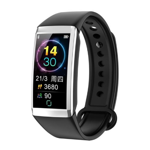TD19 Smart Bracelet: 1.14" IPS, IP67, Heart Rate & Sleep Monitor, Black - 1