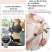 KC06 Menstrual Smart Watch Bracelet, BP/Heart Rate Monitor, Gold Strap - 9