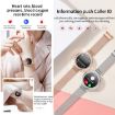 KC06 Menstrual Period Smart Watch, BP/Heart Rate Monitor, Silver Strap - 7