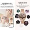 KC06 Menstrual Period Smart Watch, BP/Heart Rate Monitor, Silver Strap - 8