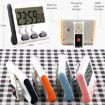 24-Hour Digital Kitchen Timer with LCD & Magnetic Backing - Orange - 4