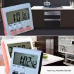 24-Hour Digital Kitchen Timer with LCD & Magnetic Backing - Orange - 6