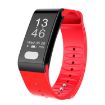TLW T6 Fitness Tracker: OLED Display, ECG, Heart Rate, Sleep Monitor (Red) - 1