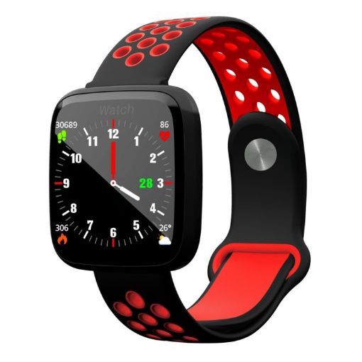 F15 Smart Bracelet, 1.3" TFT IPS Screen, Heart Rate & Sleep Monitor, Red - 1