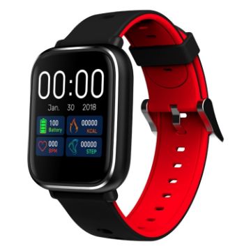 Q58S 1.3" TFT Smartwatch - Red | Call, Heart Rate, BP, Sleep Monitor - 1