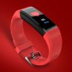 115Plus Smart Bracelet - OLED Screen, Heart Rate & Sleep Monitor (Red) - 1