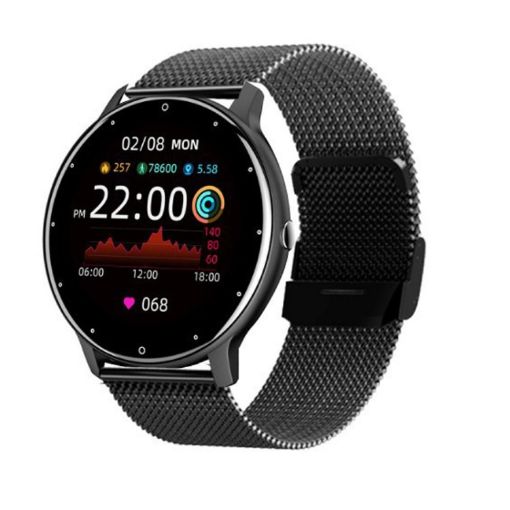 ZL02D 1.28" IP67 Waterproof Smart Watch with Heart Rate Monitor - Black - 1