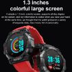 FD68 1.3" Round Screen Sport Smart Watch, Heart Rate, Multi-Sports, Red - 3