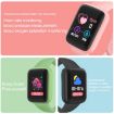 Y68M 1.44" Smart Watch - Heart Rate, BP, Blood Oxygen Monitor (Blue) - 3