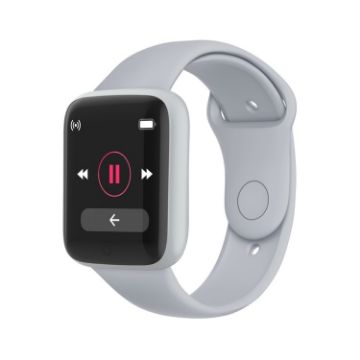 Y68M 1.44" Smart Watch - Heart Rate, BP, Oxygen Monitor (Silver Grey) - 1