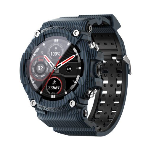 LOKMAT ATTACK 3 Sports Fitness Smart Watch, 1.28" TFT, Bluetooth Call, Blue - 1