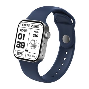 T500+MAX Smart Wristband 1.69" HD Screen, Bluetooth Call, Heart Rate - Blue - 1
