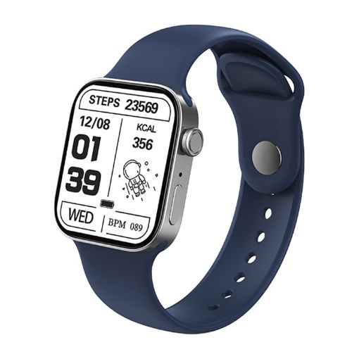T500+MAX Smart Wristband 1.69" HD Screen, Bluetooth Call, Heart Rate - Blue - 1