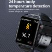 TK11P Smart Watch, 1.83" IPS, IP68 Waterproof, ECG, Stress Monitor, Black - 9