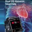 TK11P Smart Watch: 1.83" IPS, IP68, Leather Band, Stress/ECG Monitor (Black) - 8