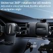 Yesido C167 Rotatable Car Air Outlet Phone Holder - Black - 6
