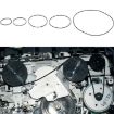 50pcs Mixed Universal Tape Recorder & Walkman Rubber Belt Pack - 6