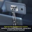 Magnetic Car Floating Screen Phone Holder F52 - Silver Navigation Mount - 7