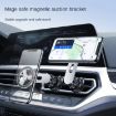 F73 MagSafe 360 Rotating Magnetic Car Phone Holder - Black - 8