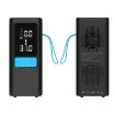 Portable 12V Air Pump for Car & Motorcycle Tires - Black - 3