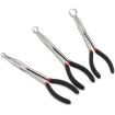 Extended Pointed Nose O-ring Pliers, 3/4 inch, Black - 2