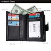 Antimagnet RFID Leather Wallet/Passport Package with Cowhide Card Slot - 5