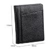 KB173 Ultrathin Litchi Texture Leather Card Holder Bag - Black - 4