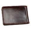 KB186 RFID Leather Billfold Card Wallet, Antimagnetic, Unisex, Coffee - 4