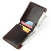 KB186 RFID Leather Billfold Card Wallet, Antimagnetic, Unisex, Coffee - 5
