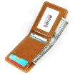 KB186 RFID Leather Billfold Card Wallet, Antimagnetic, Unisex, Yellowish-Brown - 5