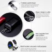Large-capacity Leather Keys Holder Bag & Wallet - Coffee, 9105 Model - 7
