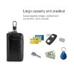 Large-capacity Blue Leather Keys Holder Bag & Wallet - 9105 Waist Hanging - 4