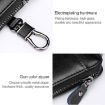 Large-capacity Leather Keys Holder & Wallet, Brown - Model 9105 - 6