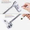 GT86 Car Bluetooth FM Transmitter, Dual USB Charger, LCD/TF Music, Silver - 7