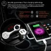 GT86 Car Bluetooth FM Transmitter, Dual USB Charger, LCD/TF Music, Silver - 9