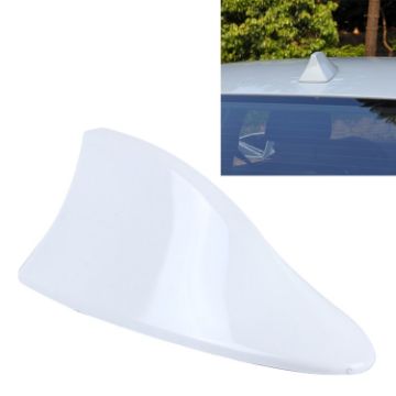 Universal White Shark Fin Car Antenna Aerial for SUV Truck Van Radio - 1