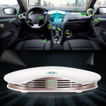 Smart Touch Air Purifier BL-001 for Car/Home - Negative Ions, White - 1