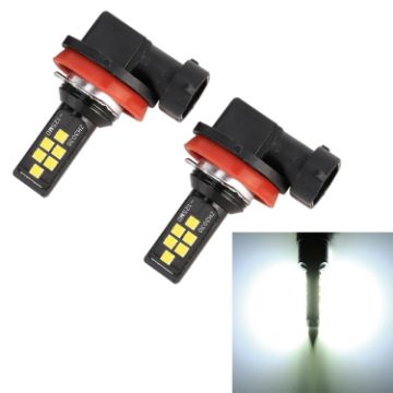 H11 Car Fog Light 2PCS 12LEDs 6000K 320LM SMD-ZH3030 White  - 1