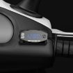 2 in 1 Motorcycle Voltmeter + Clock, Digital Display, 6-30V, IP67, Blue - 1