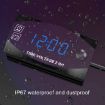2 in 1 Motorcycle Voltmeter + Clock, Digital Display, 6-30V, IP67, Blue - 5