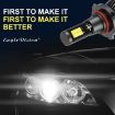 2 PCS EV15 9005/9006 Car LED Fog Light, Cold White + Amber, IP67, 6W - 3