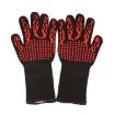 Silicone Cotton Microwave Gloves, Heat Resistant 500C, 32cm Length - 1