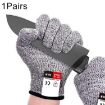 Cut-resistant Gardening Gloves, HPPE, Level 5, Size L, 24cm, Black - 1