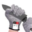 Cut-resistant Gardening Gloves, HPPE, Food-grade, Size XL, 26cm, Black - 2
