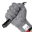 Cut-resistant Gardening Gloves, HPPE, Food-grade, Size XL, 26cm, Black - 3