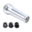 Universal Car Shifter Lever Cover, Manual/Auto Gear Knob, Silver, 10x4cm - 3
