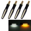 4 PCS DC 12V Motorcycle LED Turn Signal Indicator Yellow White Light - 1