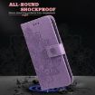 Xiaomi 14 Ultra Light Purple 7-Petal Flowers Embossing Leather Case - 7